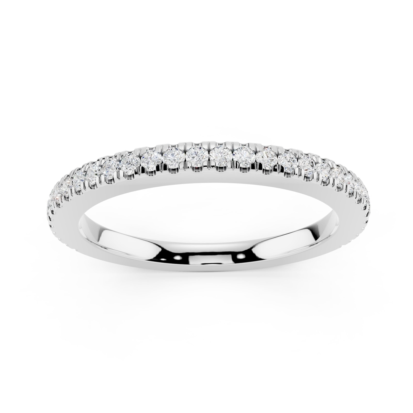 Mayors Platinum 0.20cttw Diamond Eternity Ring