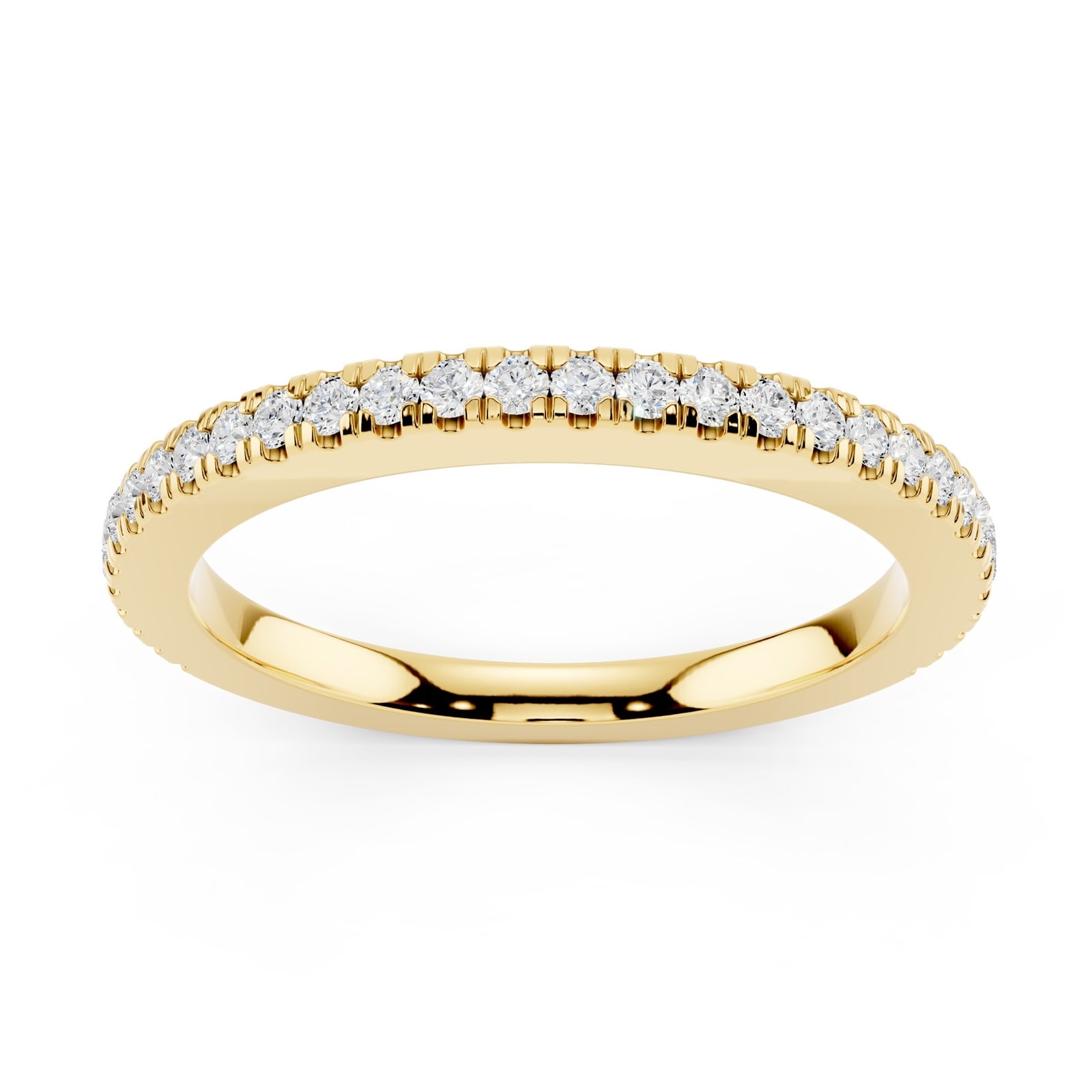 Mayors 18K Yellow Gold 0.20cttw Diamond Eternity Ring