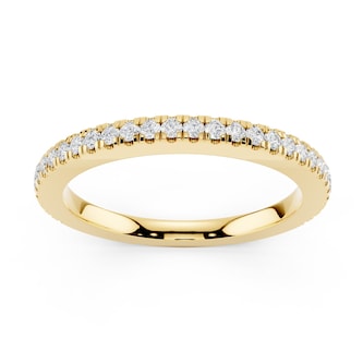 Mayors 18K Yellow Gold 0.20cttw Diamond Eternity Ring