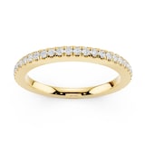 Mayors 18K Yellow Gold 0.20cttw Diamond Eternity Ring - Ring Size 7