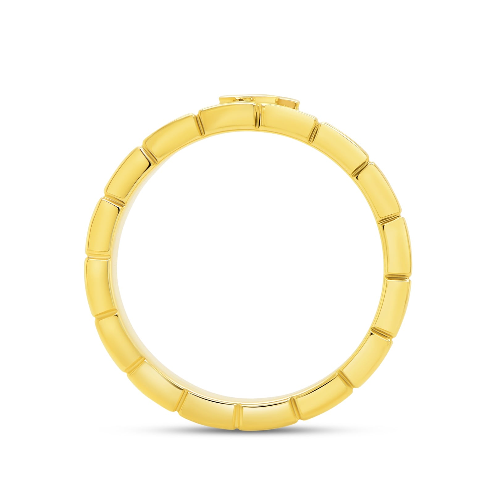 18K Yellow Gold 0.23cttw Mixed Cut Diamond Ring - Ring Size 6.5