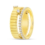 18K Yellow Gold 0.71cttw Mixed Cut Diamond Ring - Ring Size 6.5