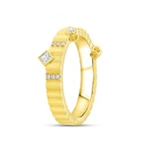 18K Yellow Gold 0.08ctw Pear Cut Diamond Ring - Ring Size 6.5