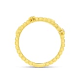 18K Yellow Gold 0.08ctw Pear Cut Diamond Ring - Ring Size 6.5