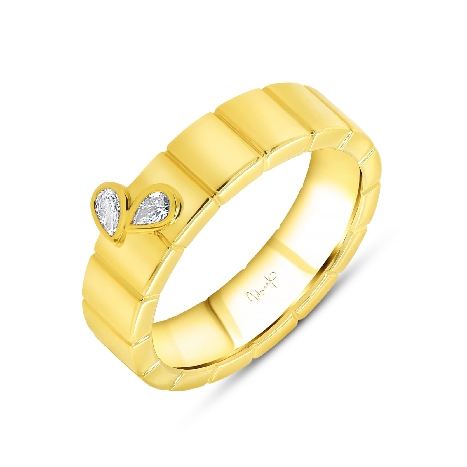 18K Yellow Gold 0.23cttw Mixed Cut Diamond Ring - Ring Size 6.5