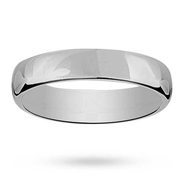 Mappin & Webb 6mm Flat Comfort Fit Gents Court Ring In Palladium