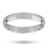 Mappin & Webb 3mm Lightest Court Ladies Wedding Ring Set In Palladium