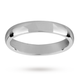 Mappin & Webb 3.5mm Medium Court Ladies Wedding Ring In Palladium