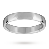 Mappin & Webb 3.5mm Light Low Domed Ladies Wedding Ring In Palladium