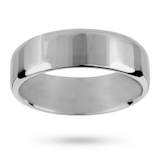Mappin & Webb 7mm Flat Comfort Fit Gents Court Ring In Palladium