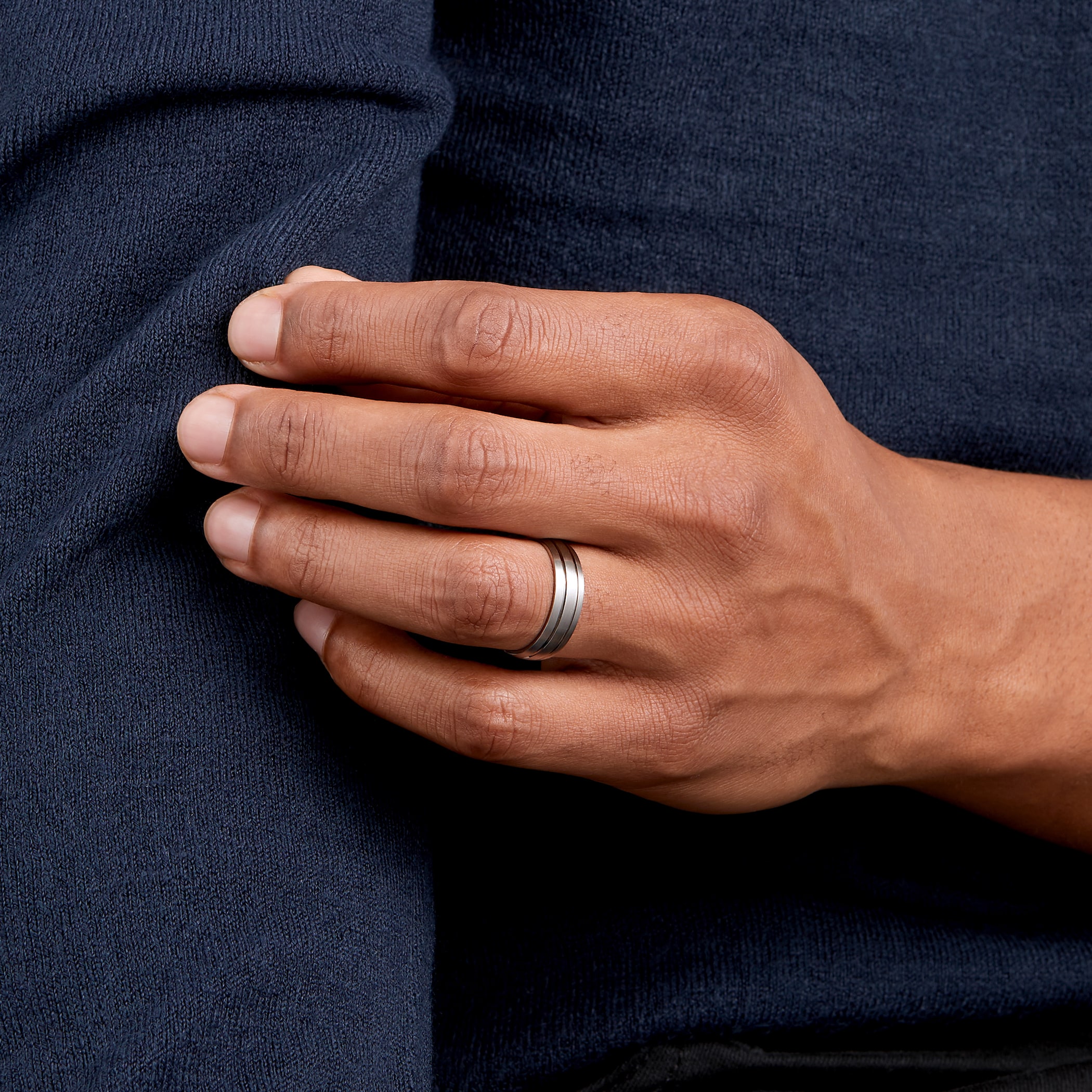 Goldsmiths Palladium 500 6mm Fancy Gents Ring Goldsmiths Palladium 500 6mm Fancy Gents Ring