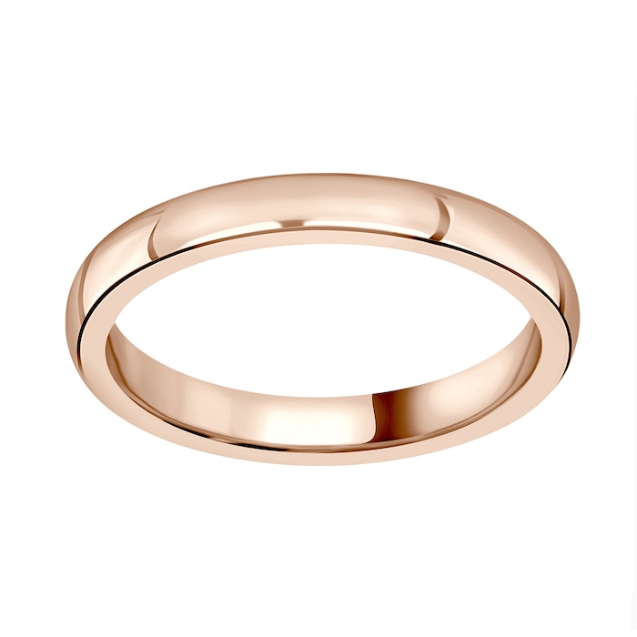 Mappin & Webb 18ct Rose Gold 2.5mm Standard Court Wedding Ring