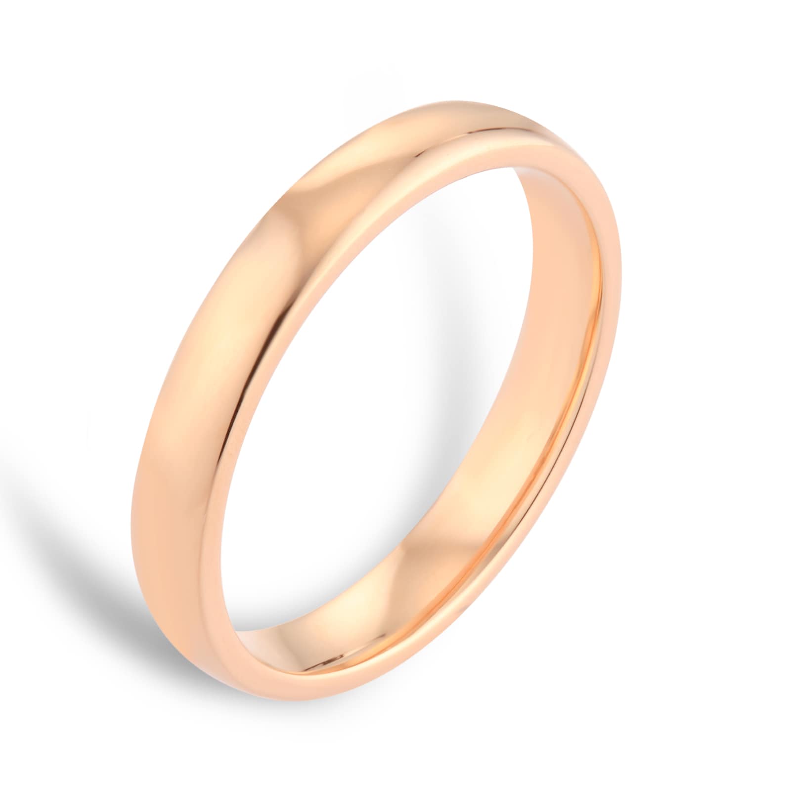 Mappin & Webb 18ct Rose Gold 3mm Standard Court Wedding Ring