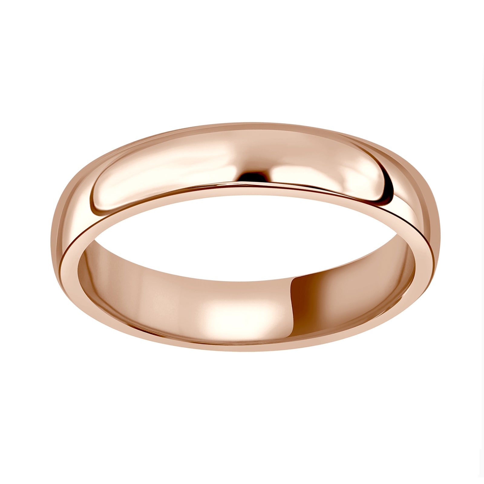 Mappin & Webb 18ct Rose Gold 4mm Standard Court Wedding Ring Mappin & Webb 18ct Rose Gold 4mm Standard Court Wedding Ring