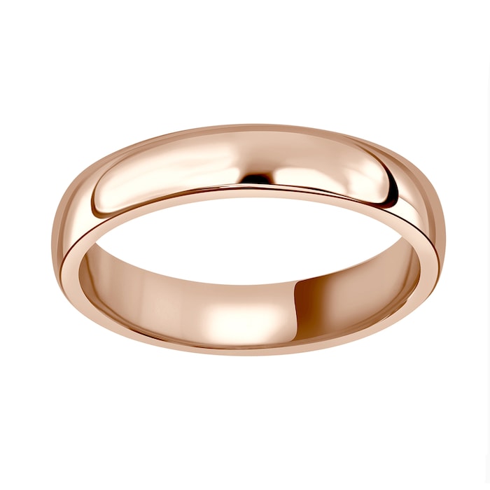 Mappin & Webb 18ct Rose Gold 4mm Standard Court Wedding Ring