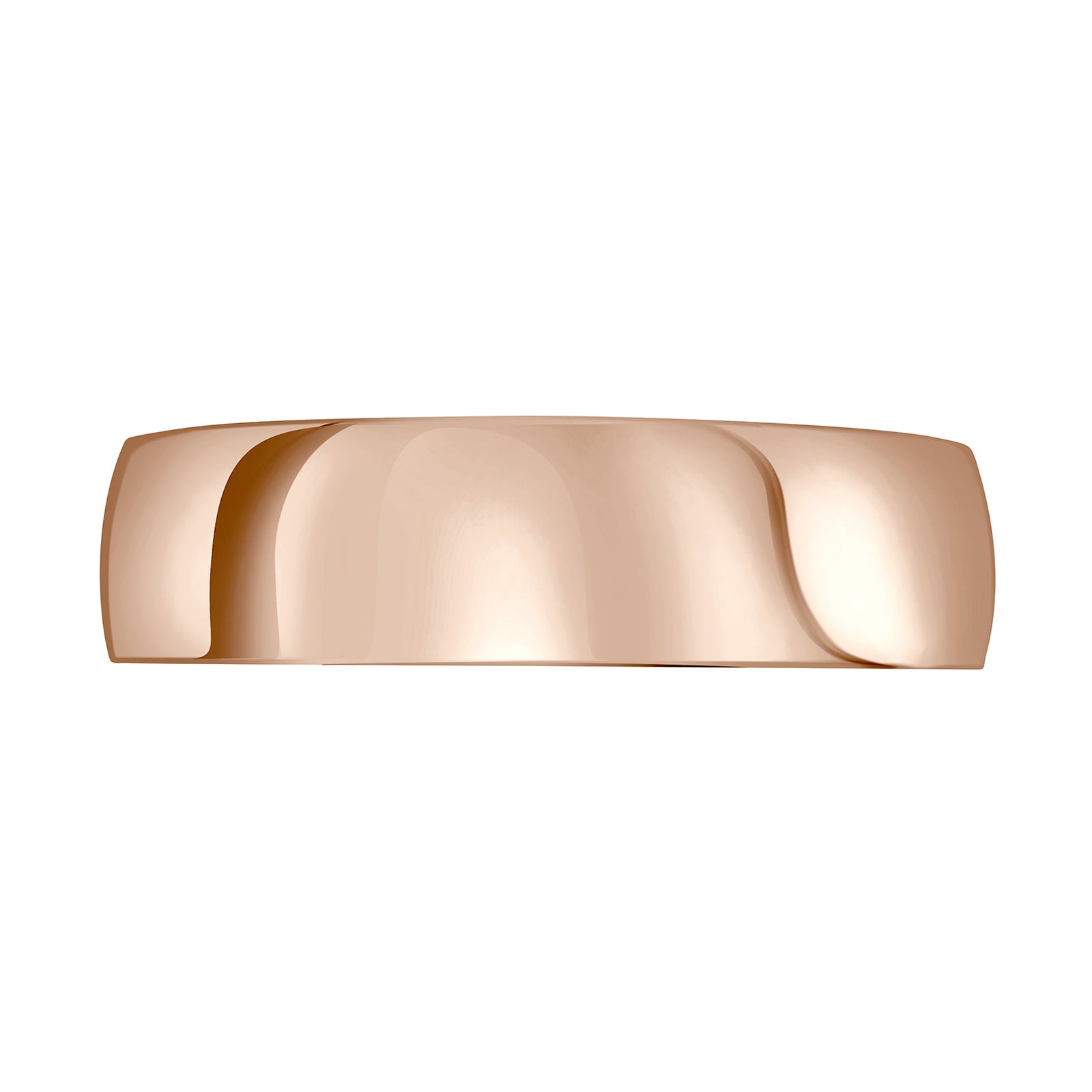 Mappin & Webb 18ct Rose Gold 6mm Standard Court Wedding Ring