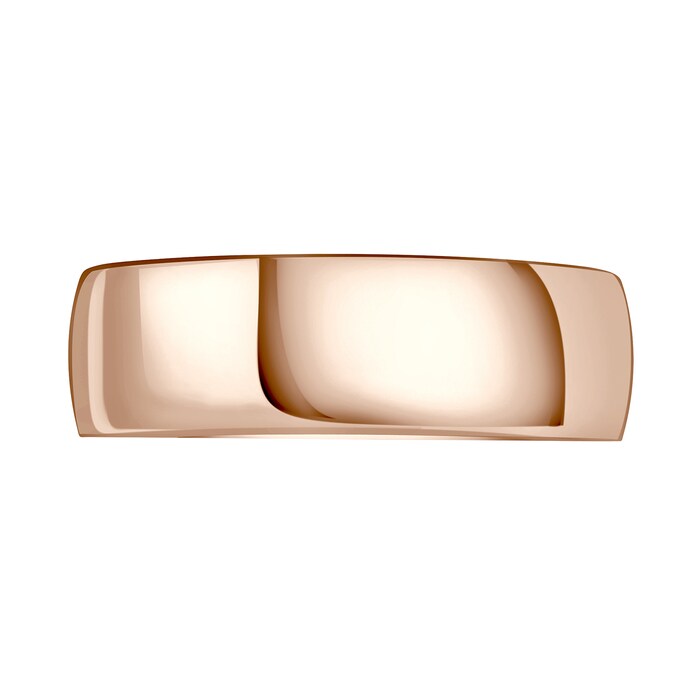 Mappin & Webb 18ct Rose Gold 7mm Standard Court Wedding Ring