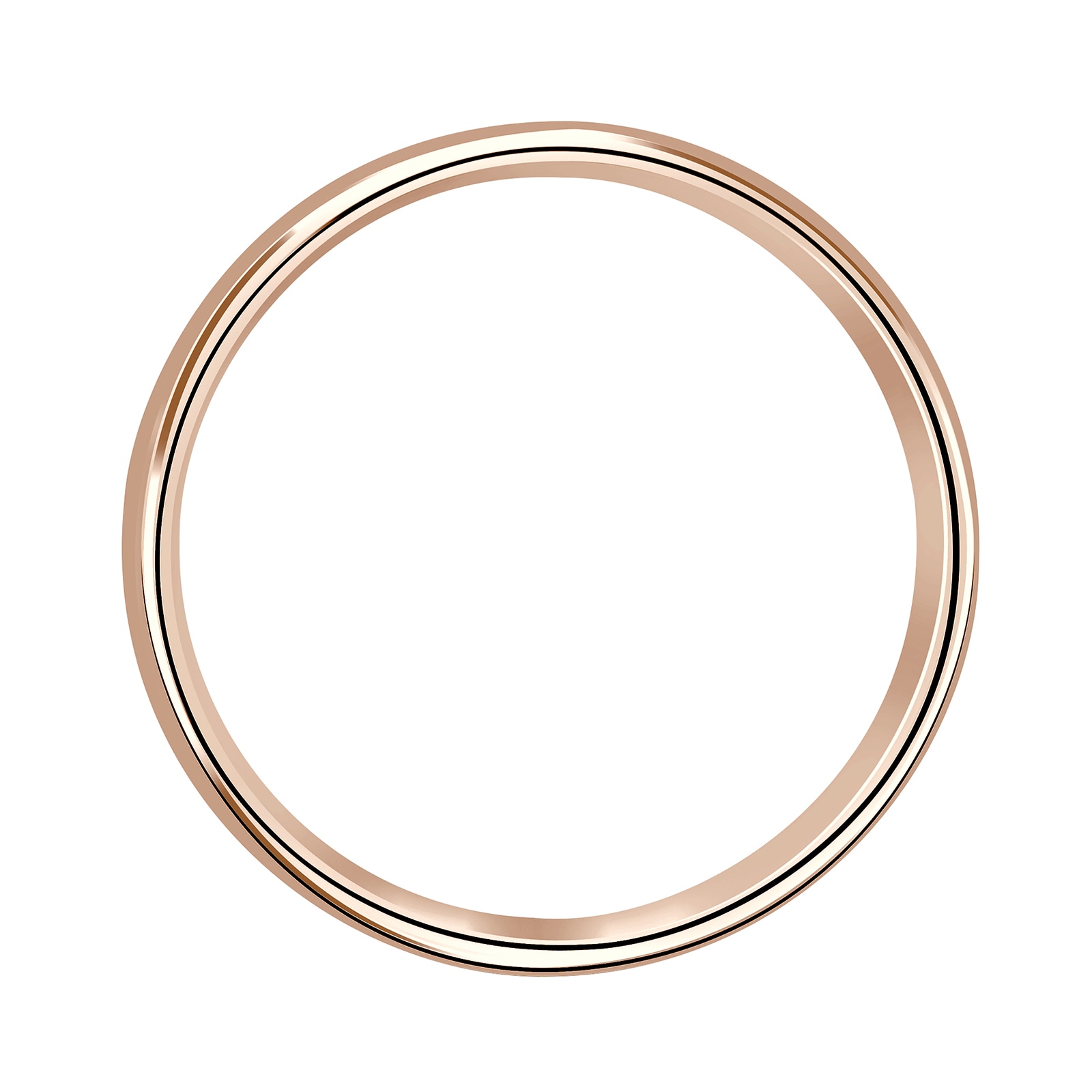 Mappin & Webb 18ct Rose Gold 7mm Standard Court Wedding Ring