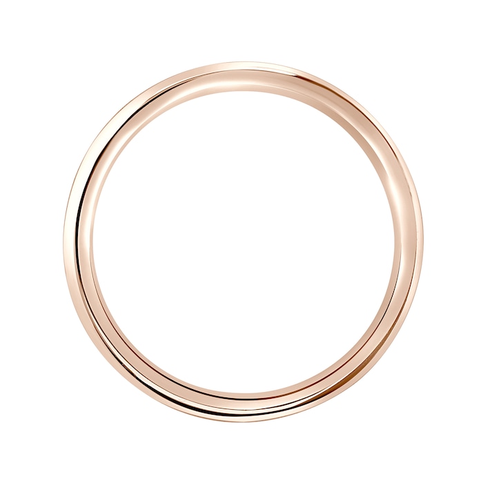Mappin & Webb 18ct Rose Gold 2mm Heavy Court Wedding Ring