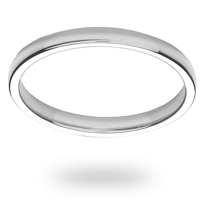 Mappin & Webb Palladium 2mm Heavy Court Wedding Ring