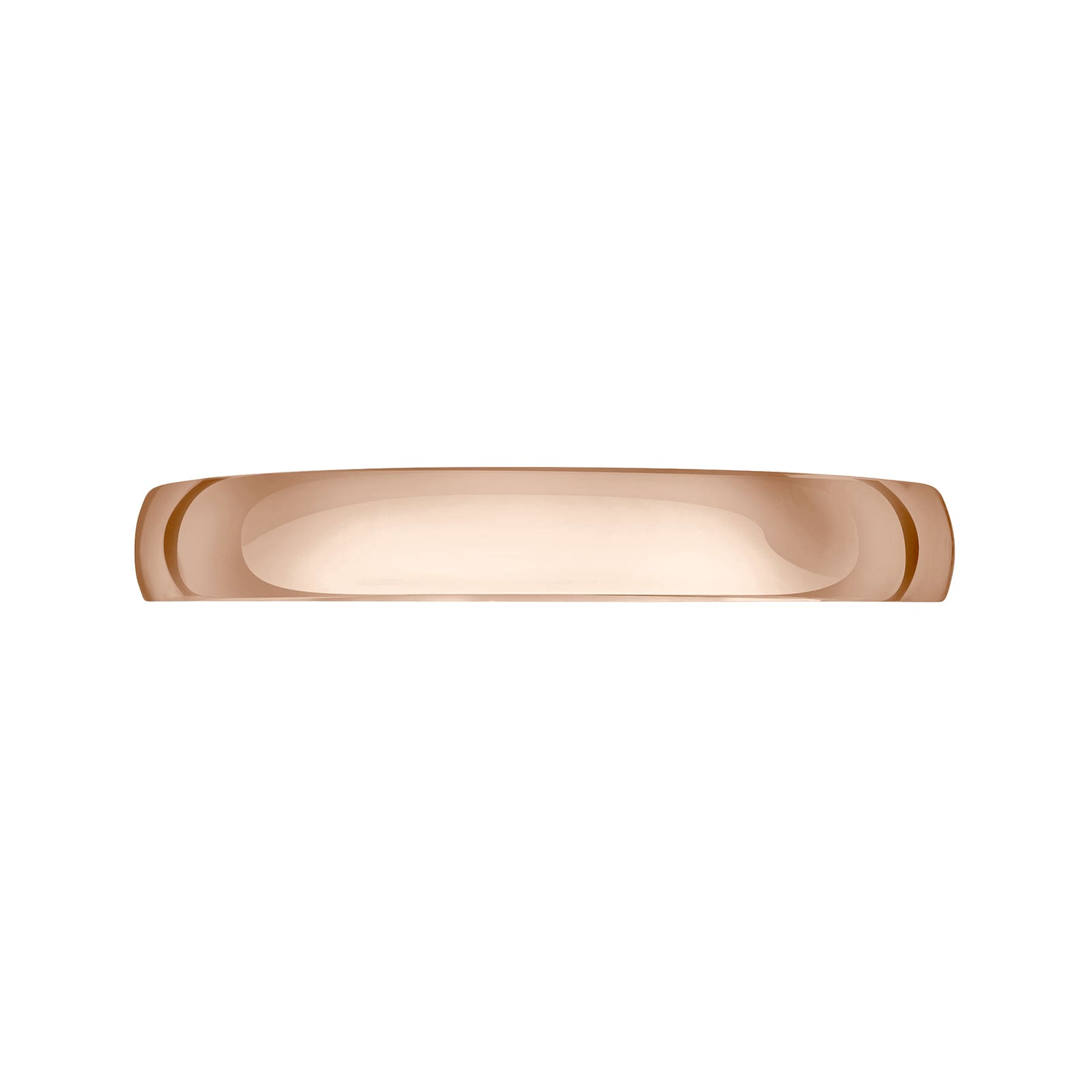 Mappin & Webb 18ct Rose Gold 3mm Heavy Court Wedding Ring