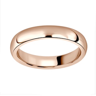 Mappin & Webb 18ct Rose Gold 3.5mm Heavy Court Wedding Ring