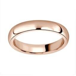 08010768 - 18ct Rose Gold 3.5mm Heavy Court Wedding Ring