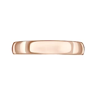 Mappin & Webb 18ct Rose Gold 3.5mm Heavy Court Wedding Ring