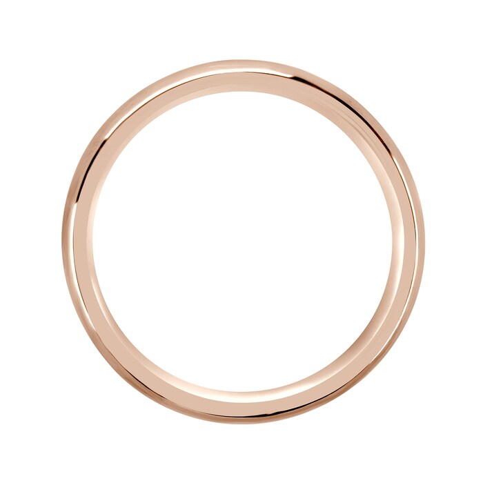 Mappin & Webb 18ct Rose Gold 4mm Heavy Court Wedding Ring