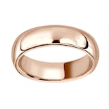 Mappin & Webb 18ct Rose Gold 7mm Heavy Court Wedding Ring