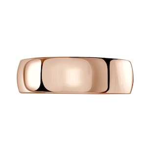 Mappin & Webb 18ct Rose Gold 7mm Heavy Court Wedding Ring