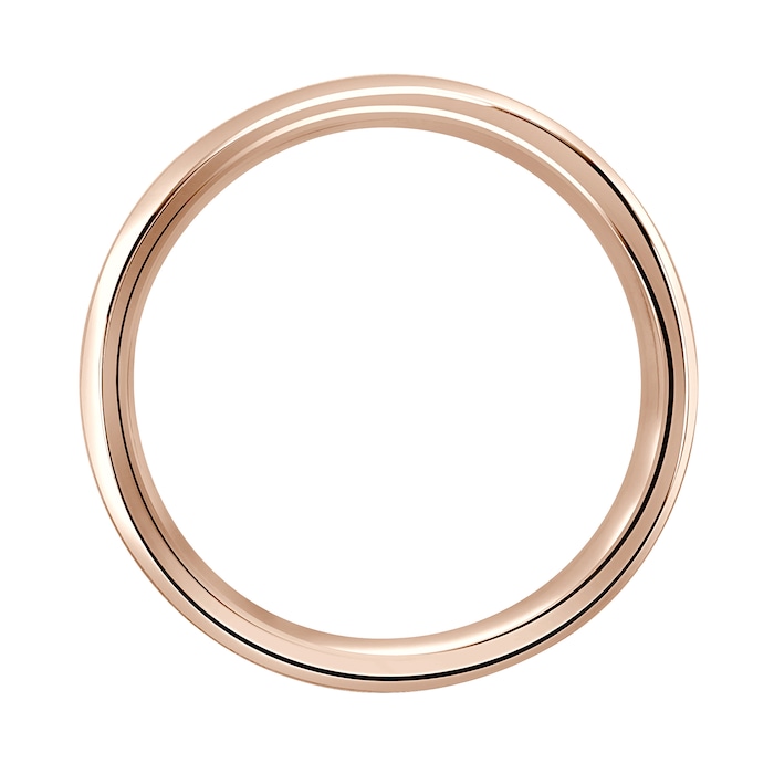 Mappin & Webb 18ct Rose Gold 7mm Heavy Court Wedding Ring