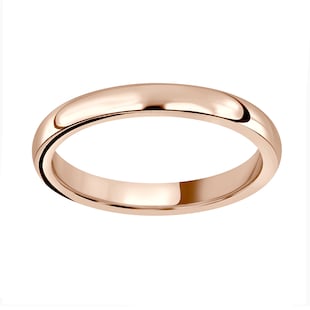 Mappin & Webb 18ct Rose Gold 2.5mm Luxury Court Wedding Ring