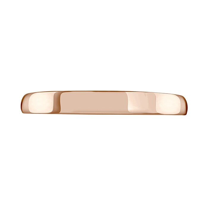 Mappin & Webb 18ct Rose Gold 2.5mm Luxury Court Wedding Ring