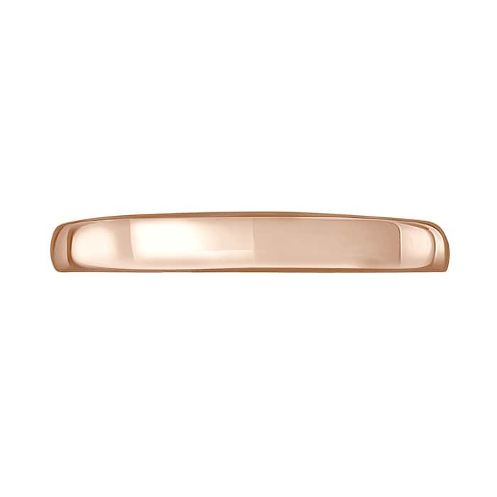 Mappin & Webb 18ct Rose Gold 3mm Luxury Court Wedding Ring