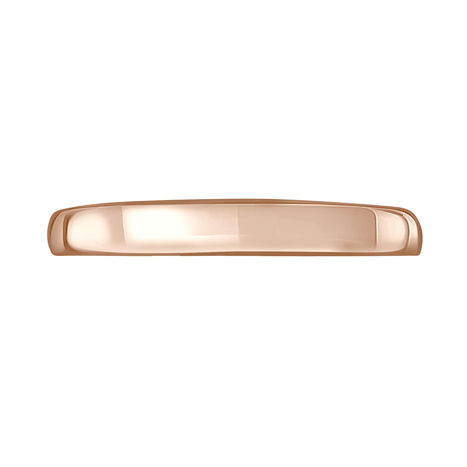 Mappin & Webb 18ct Rose Gold 3mm Luxury Court Wedding Ring