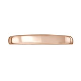 Mappin & Webb 18ct Rose Gold 3mm Luxury Court Wedding Ring