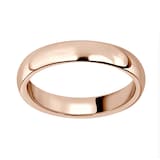 Mappin & Webb 18ct Rose Gold 3.5mm Luxury Court Wedding Ring