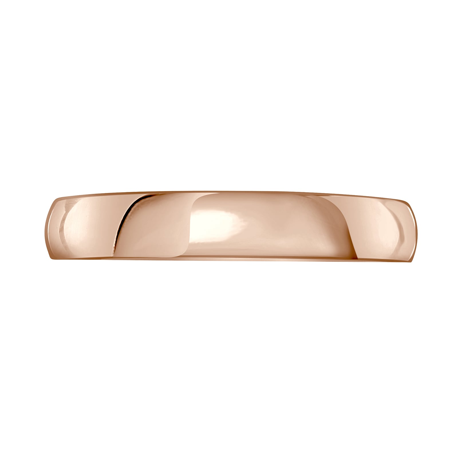 Mappin & Webb 18ct Rose Gold 3.5mm Luxury Court Wedding Ring