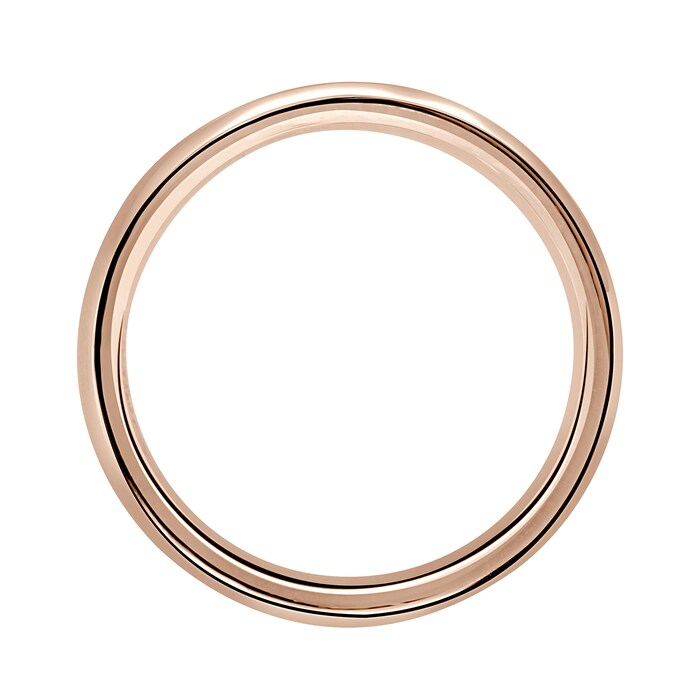 Mappin & Webb 18ct Rose Gold 3.5mm Luxury Court Wedding Ring