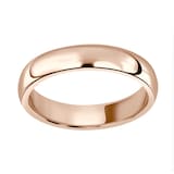Mappin & Webb 18ct Rose Gold 4mm Luxury Court Wedding Ring