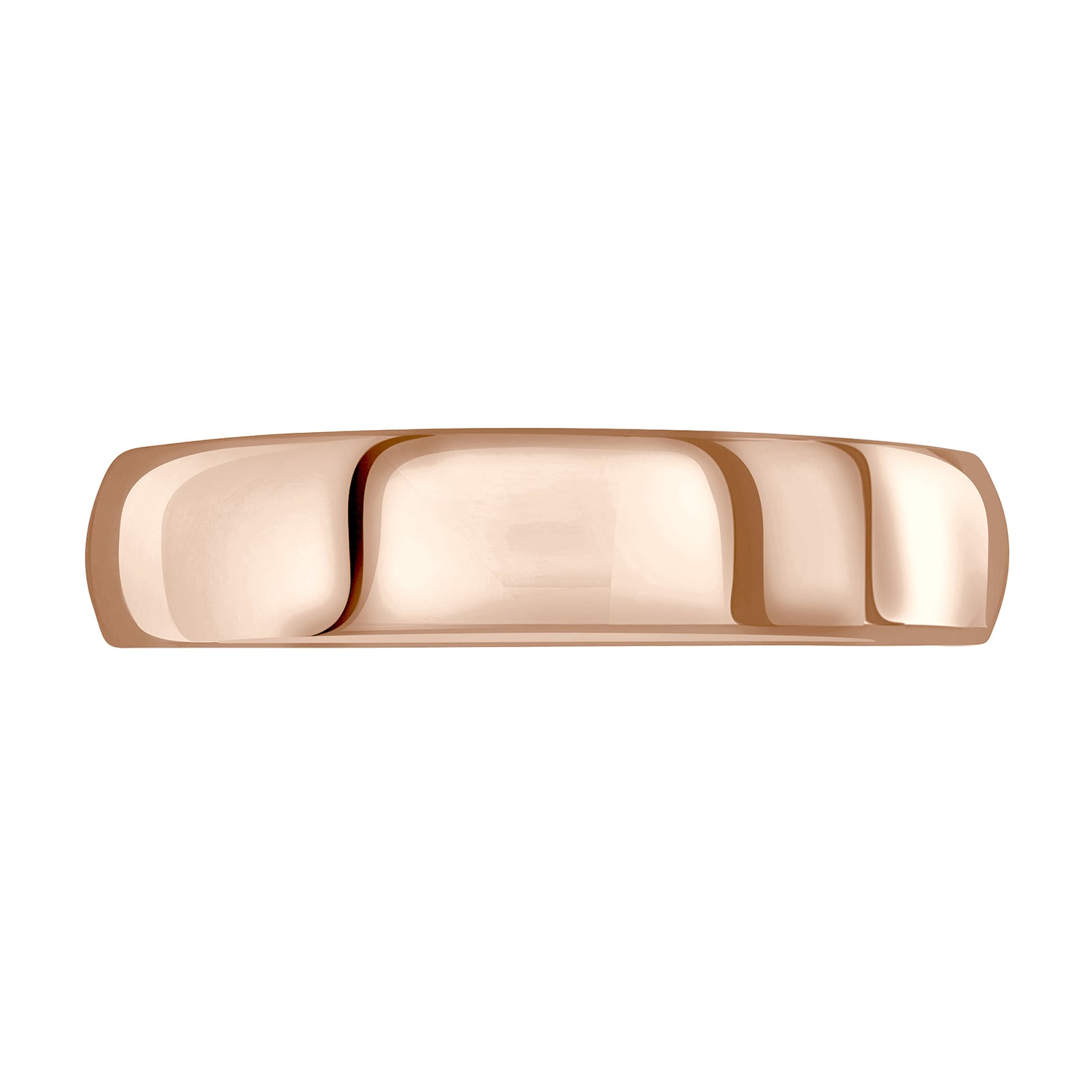 Mappin & Webb 18ct Rose Gold 5mm Luxury Court Wedding Ring