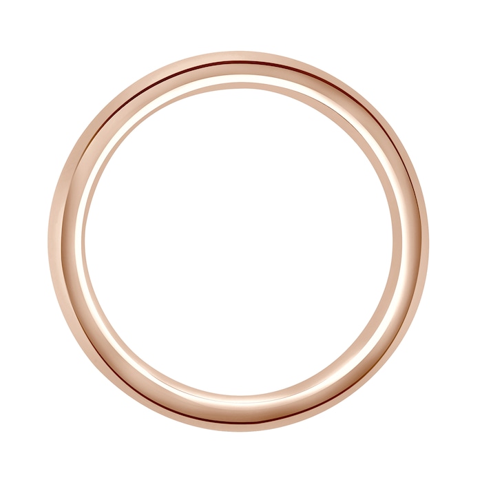 Mappin & Webb 18ct Rose Gold 5mm Luxury Court Wedding Ring