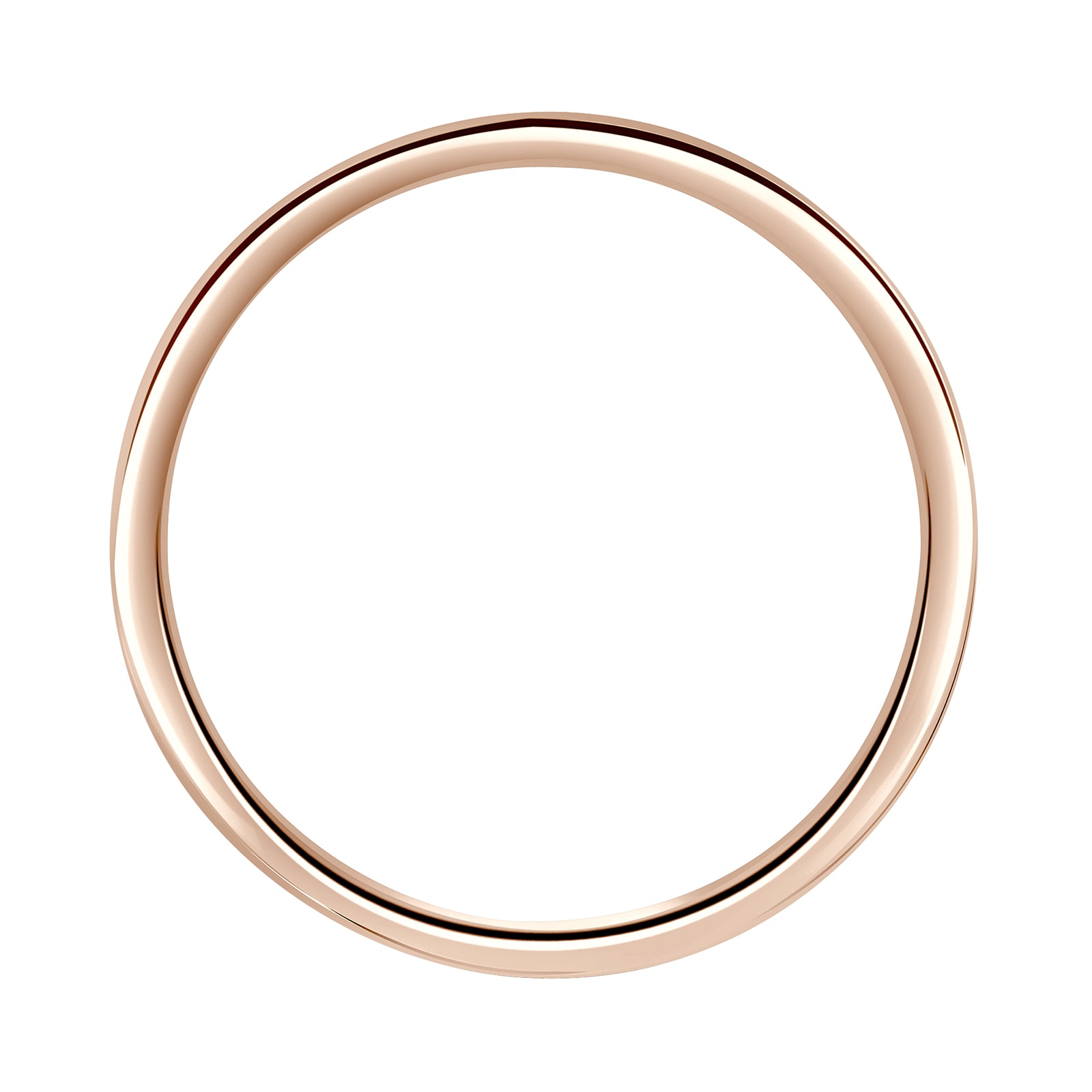 Mappin & Webb 18ct Rose Gold 2mm Standard Domed Court Wedding Ring