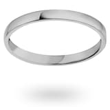 Mappin & Webb Palladium 2mm Standard Domed Court Wedding Ring