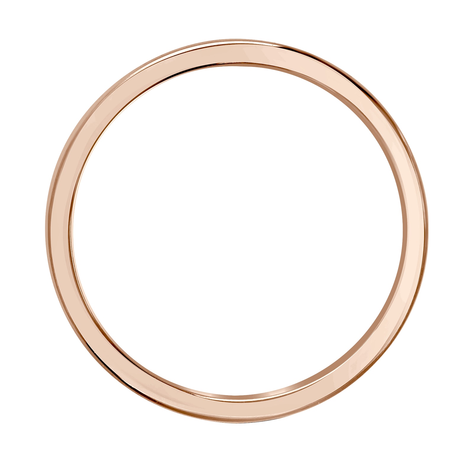 Mappin & Webb 18ct Rose Gold 2.5mm Standard Domed Court Wedding Ring