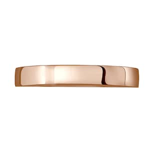 Mappin & Webb 18ct Rose Gold 3mm Standard Domed Court Wedding Ring
