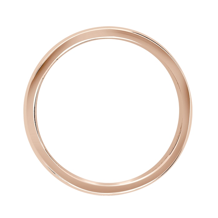 Mappin & Webb 18ct Rose Gold 3.5mm Standard Domed Court Wedding Ring