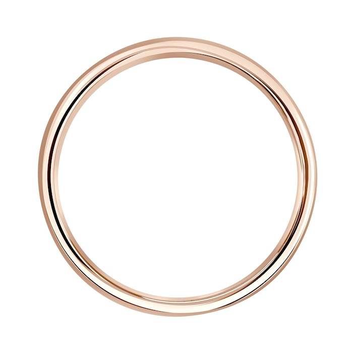 Mappin & Webb 18ct Rose Gold 4mm Standard Domed Court Wedding Ring