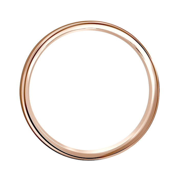 Mappin & Webb 18ct Rose Gold 5mm Standard Domed Court Wedding Ring